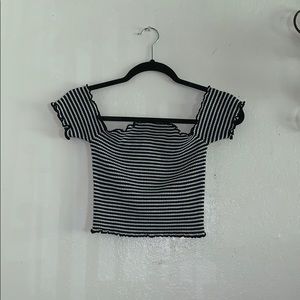 Off The Shoulder Crop Top.